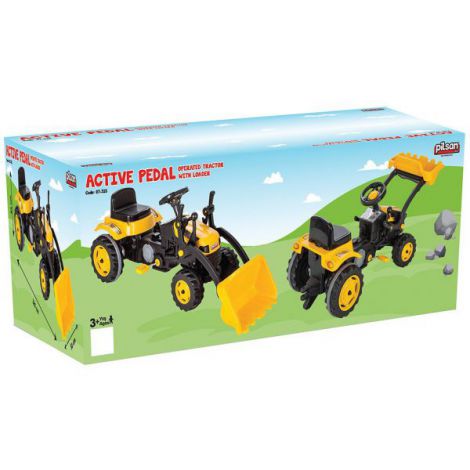 Tractor Pedale Pilsan Active cu Cupa Galben - imagine 6