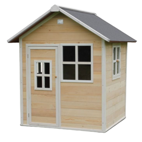 Căsuță Loft 100 ExitToys, lemn de cedru sigur