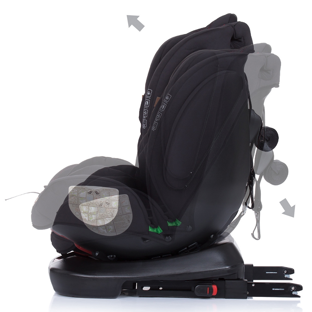 Scaun Auto Chipolino 4Kid 0-36 kg, Isofix, I-Size Raven - imagine 4