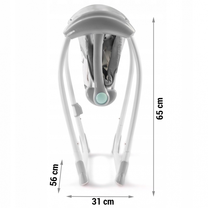 Leagan Electric Ricokids 7321 Gri cu Muzica - imagine 6