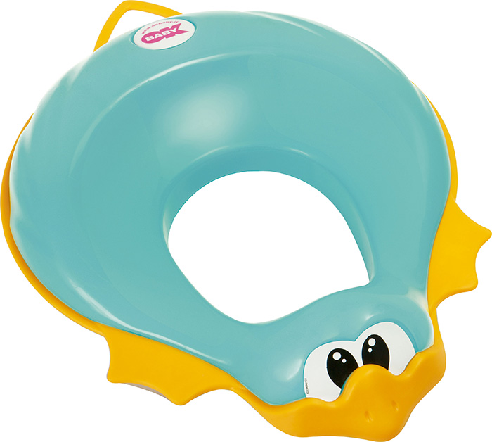 Reductor toaleta Ducka OkBaby turcoaz - Siguranță