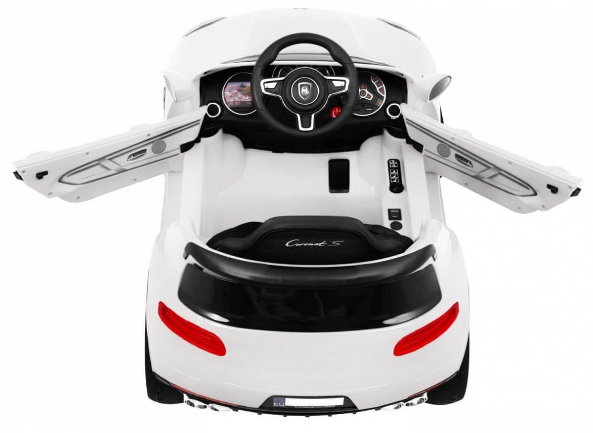 Mașinuță Electrică Turbo-S Alb | Autokids - imagine 7