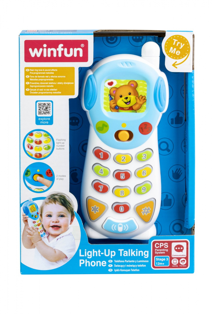 Winfun Telefon Bebe cu Sunete și Lumini