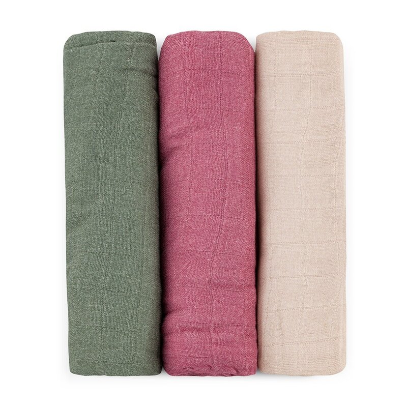 Scutece Muselină Bambus Petite&Mars - Set 3 Buc
