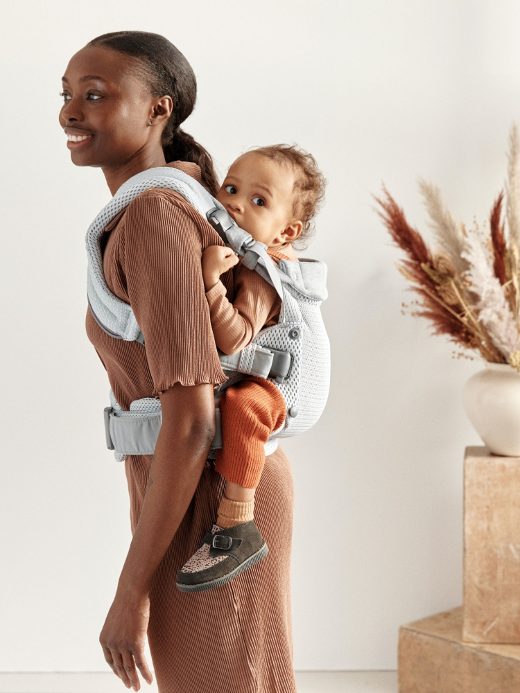 Babybjorn Harmony 3D Mesh Silver - Confort Anatomic - imagine 4