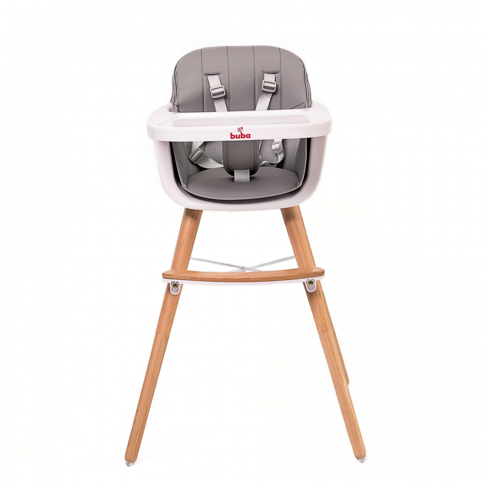 Scaun Masa Buba Carino 2in1, Lemn de Fag - imagine 2