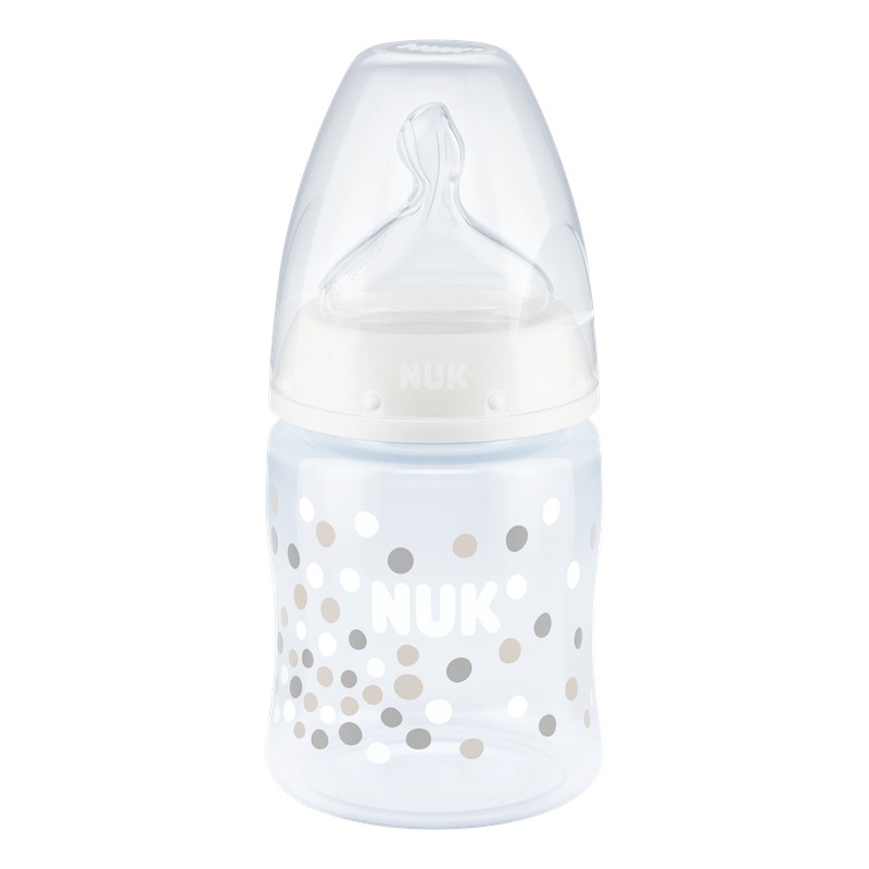 Biberon NUK First Choice Plus 150ml, Alb, 0-6 luni