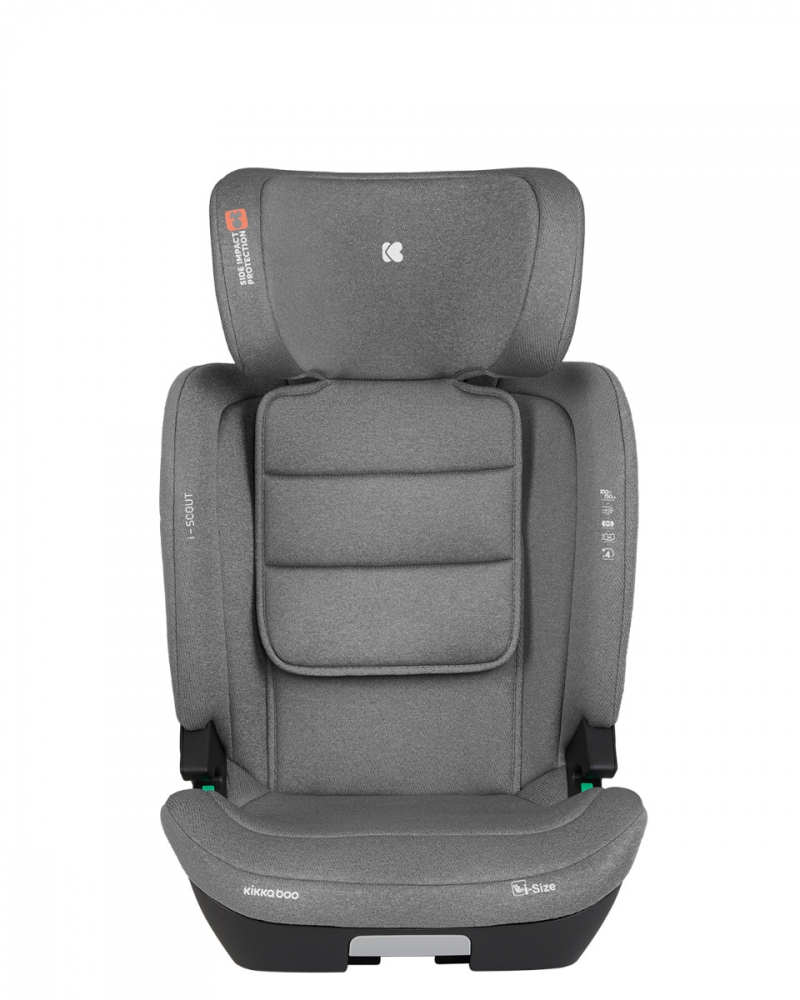 Scaun Auto Kikkaboo i-Scunt Grey, i-SIZE, Isofix - imagine 2
