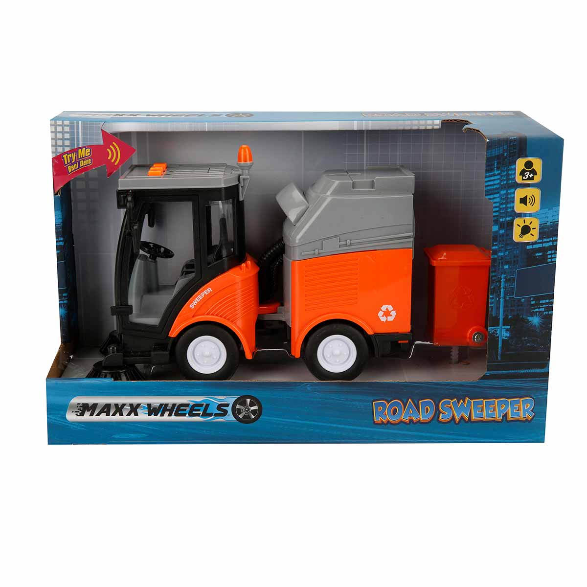Masina de curatat Maxx Wheels, 1:16, lumini si sunete