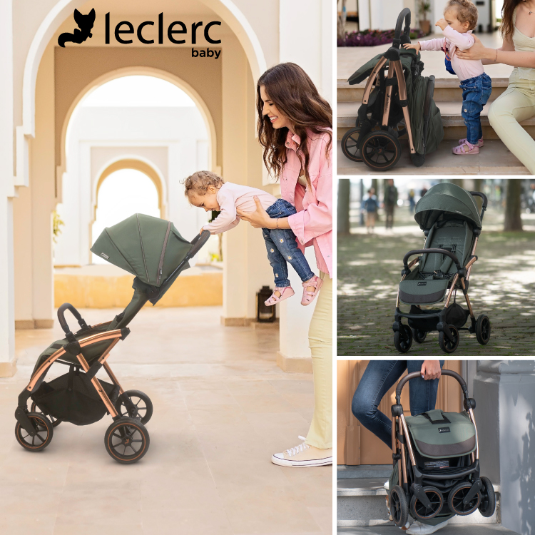 Carucior Leclerc Influencer XL Army Green | Premium - imagine 7