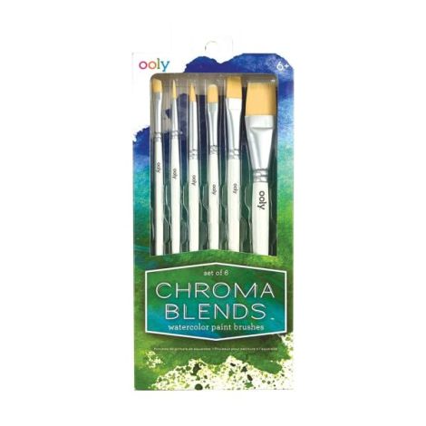 Set 6 Pensule Acuarela Ooly Chroma Blends