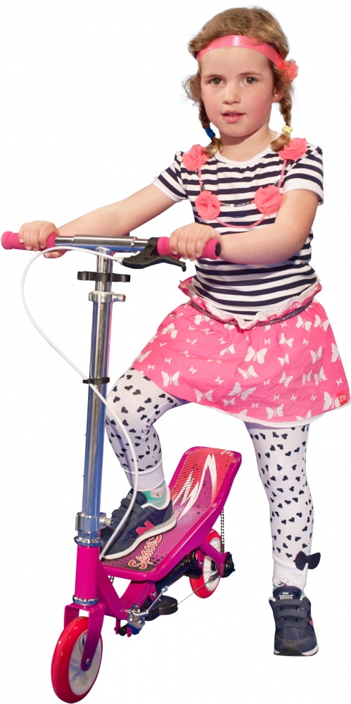 Trotineta Space Scooter X360 Junior Roz Pliabilă - imagine 6