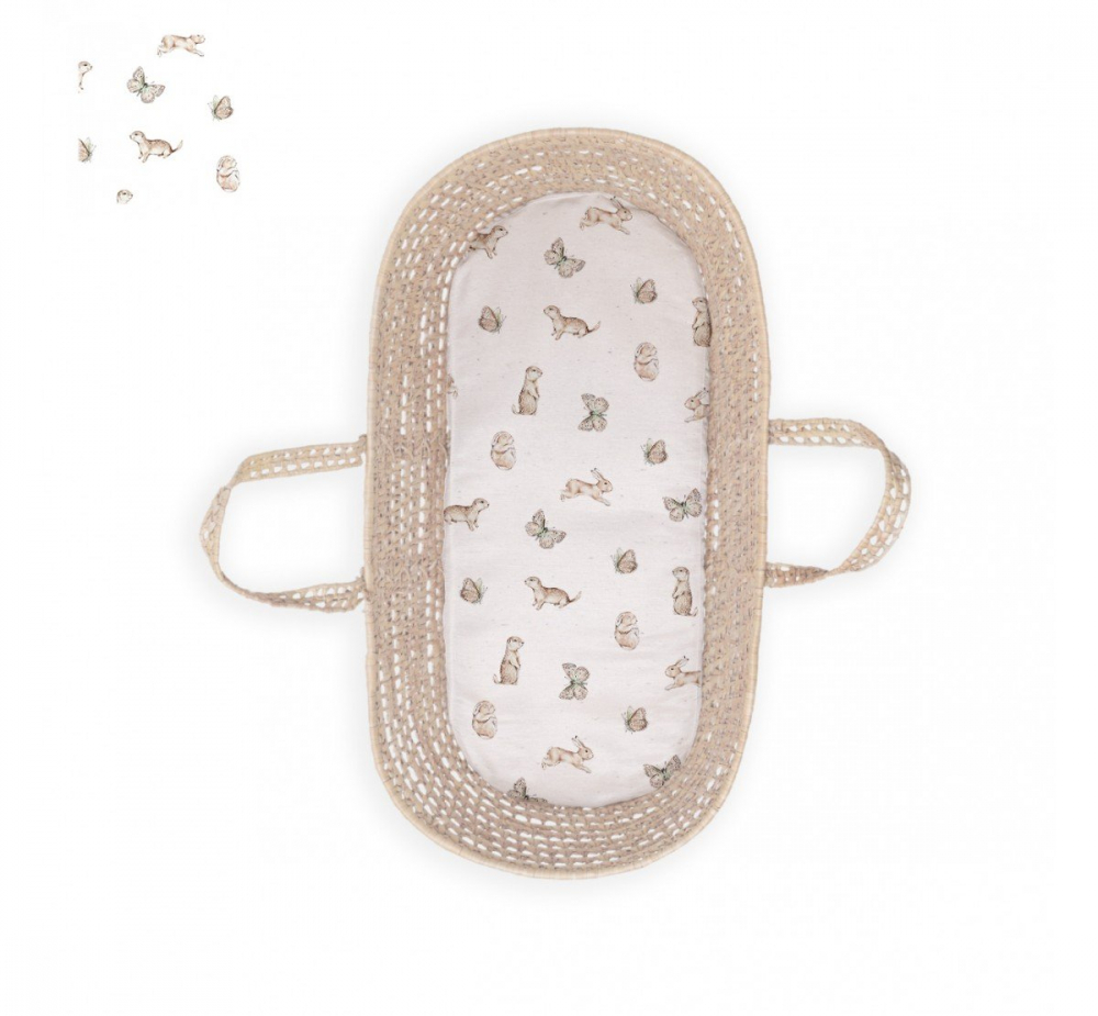 Cearsaf Bumbac Landou Dreamland Babysteps - imagine 2