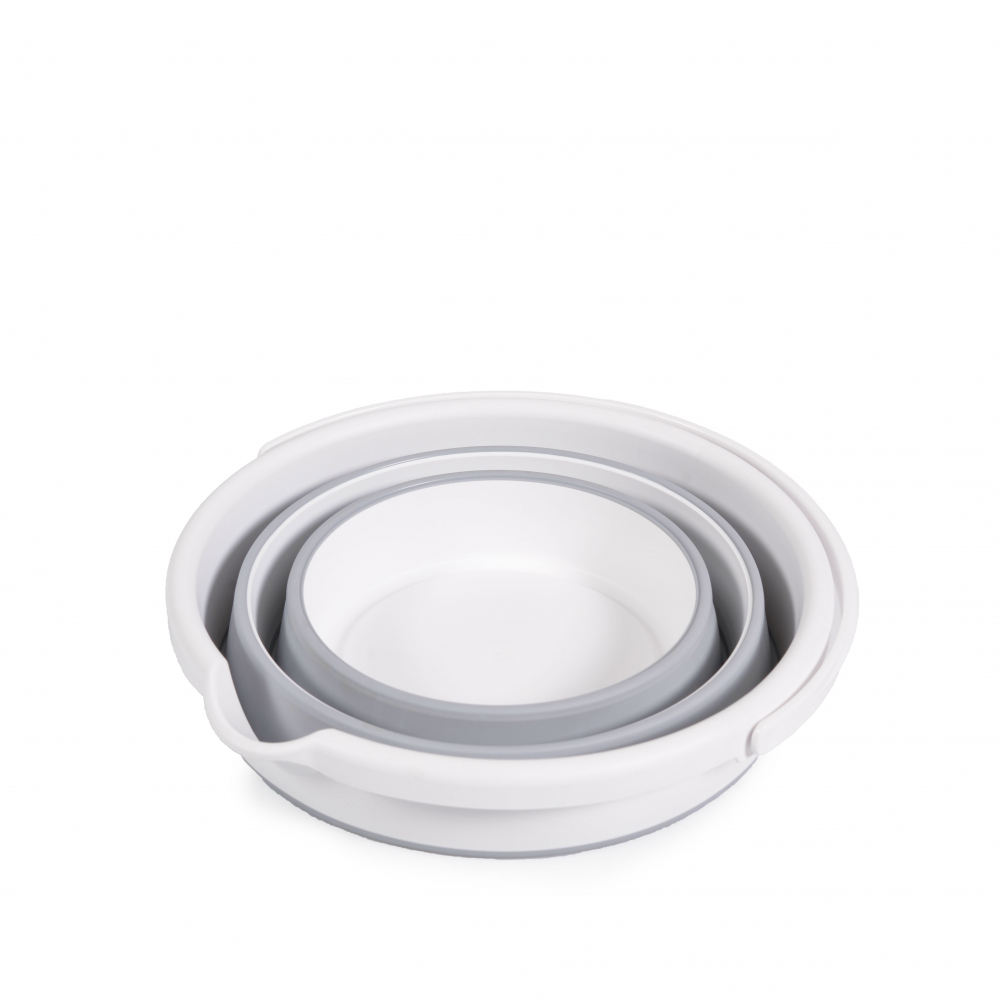 Set Cădiță Pliabilă Cangaroo Hawaii Grey, 4 Piese - imagine 7