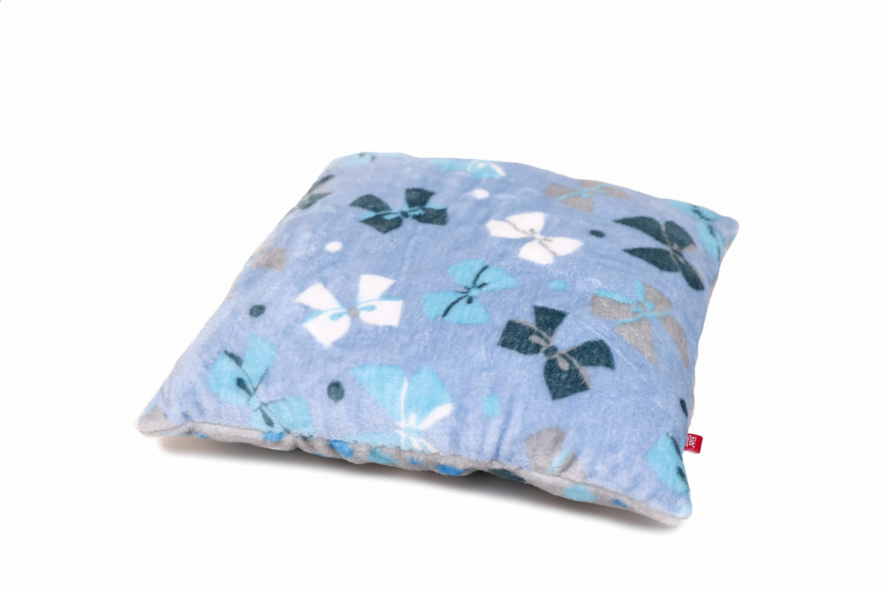 Perna Pufoasa Albastru cu Fundite Kids Decor 37x37 cm - imagine 6