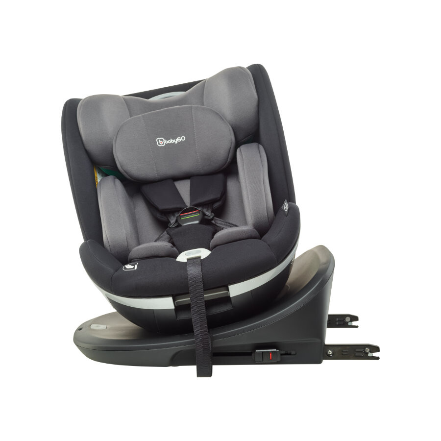 Scaun auto BabyGo Grow Up 360 Black 0-36 kg i-Size