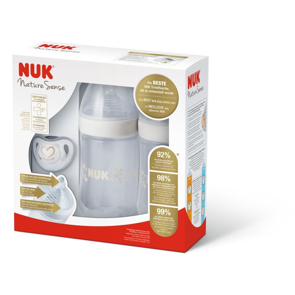 Set Nuk Nature Sense Start Twin Alb, Nou-Născut
