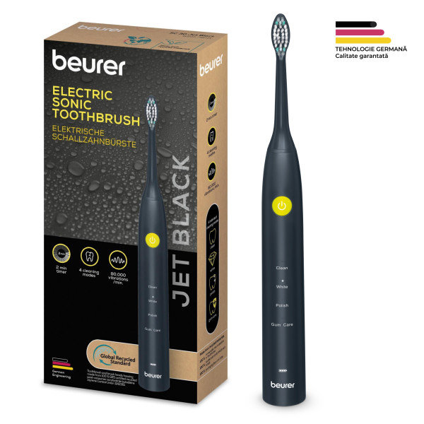 Periuță Sonică Beurer SC30 Jet Black | 80.000 mișc/min - imagine 4