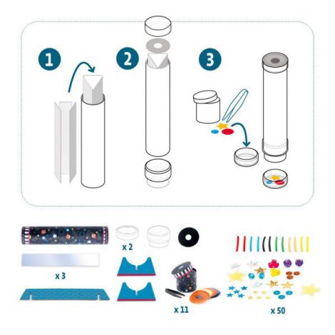 Set Creativ Djeco Caleidoscop DIY - imagine 3