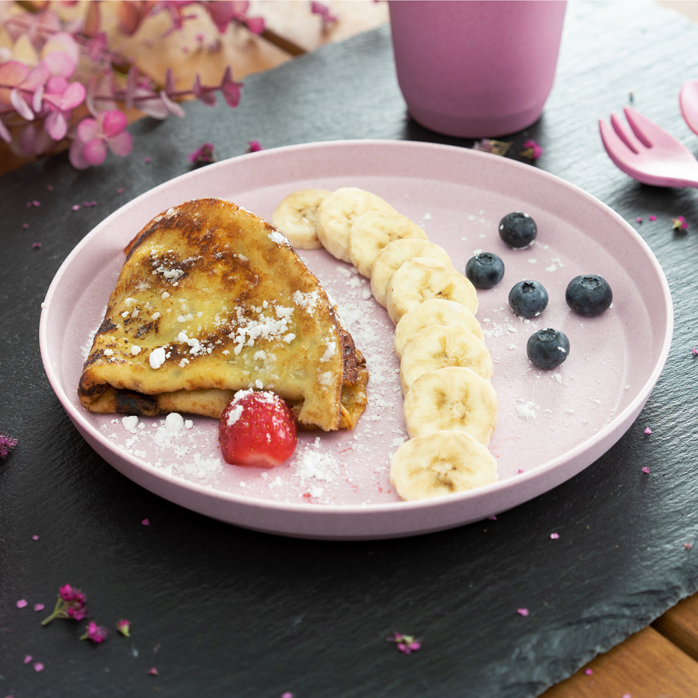 Set Farfurii Reer Growing Plate - Eco Pink - imagine 6