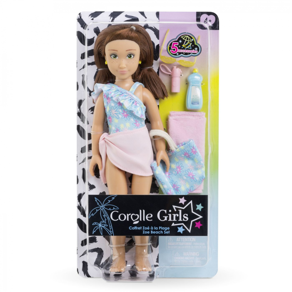 Papusa Zoe Plaja Corolle 28cm Simba - Set complet