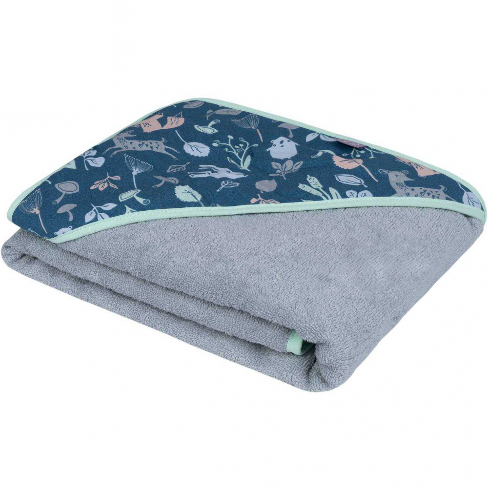 Prosop Infantilo cu glugă, 100x100 cm, Navy - imagine 2