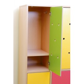 Dulap Vestiar Rainbow Moje Bambino, 2 Compartimente - imagine 2