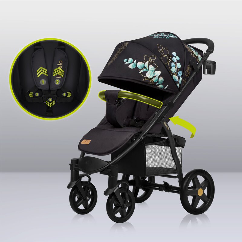 Carucior Lionelo Annet Plus, Negru, 0-22 kg - imagine 6