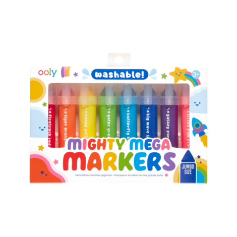 Carioci Ooly Mighty Mega, Set 8 Culori Lavabile