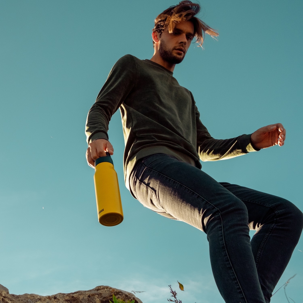 Bidon SIGG Explorer Mustard 1L – Oțel Inoxidabil