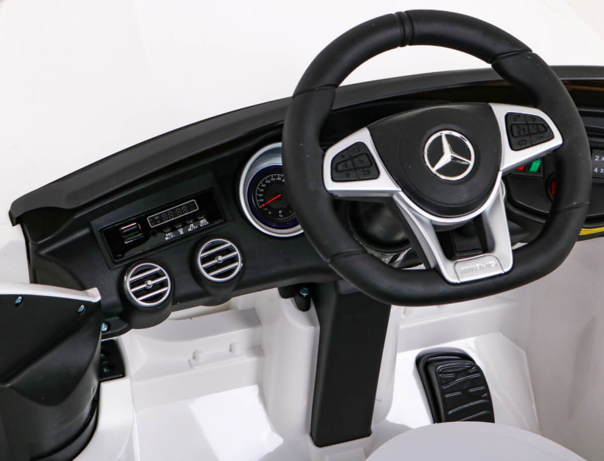 Masinuta Electrica Mercedes AMG GLC63s 4x4 Alb - imagine 6