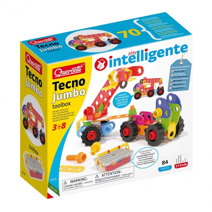 Quercetti Tehno Jumbo Toolbox | Set Constructie
