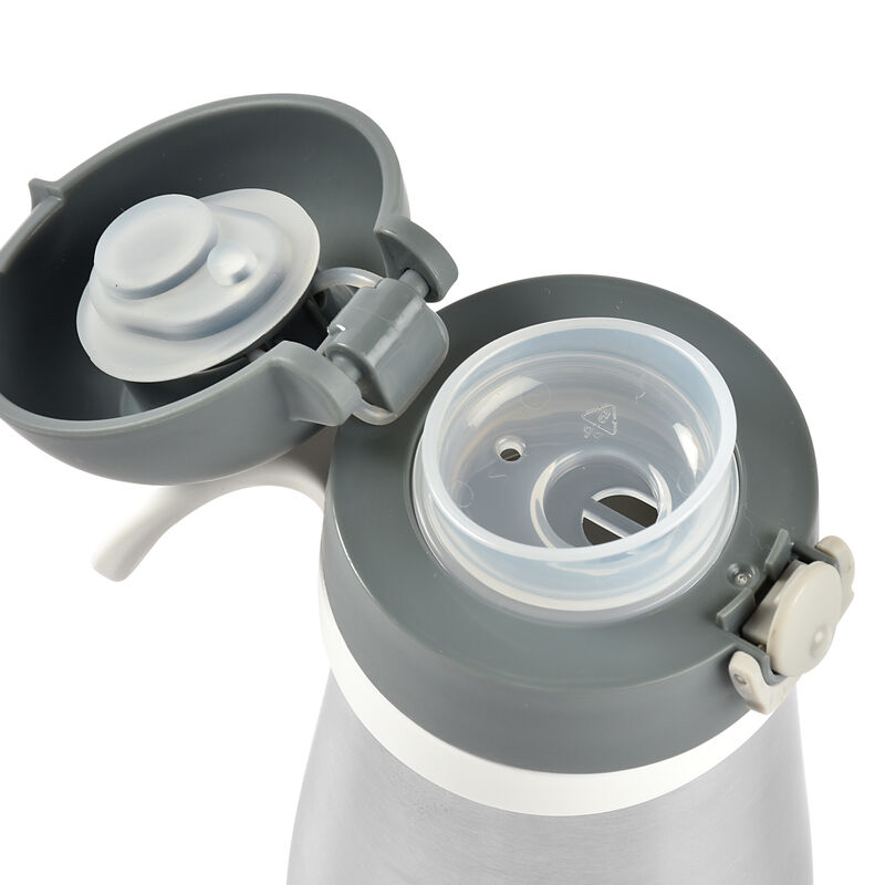 Termos Beaba 350 ml Mineral Grey, Inox - imagine 2