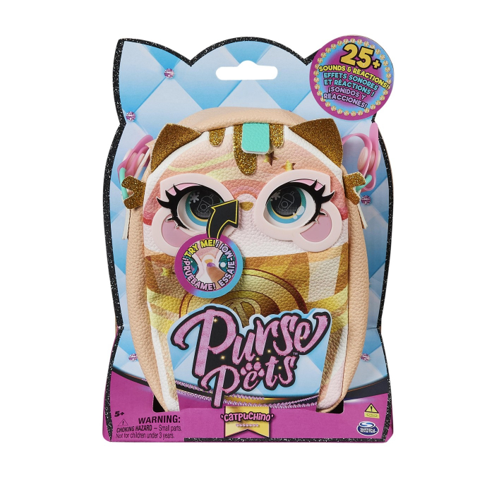 Gentuta Purse Pets Catpuchino | Joc Interactiv Copii