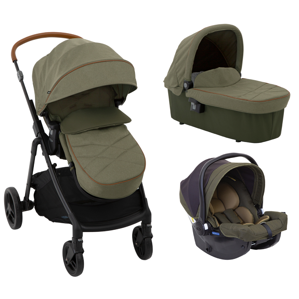 Carucior 3 in 1 Graco Near2Me Khaki i-Size - imagine 12