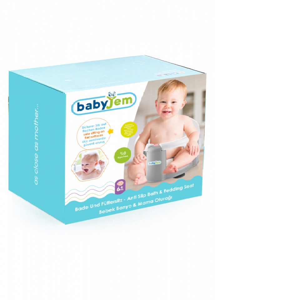 Scaun Baie Bebeluși BabyJem Turquoise, Mâini Libere - imagine 4