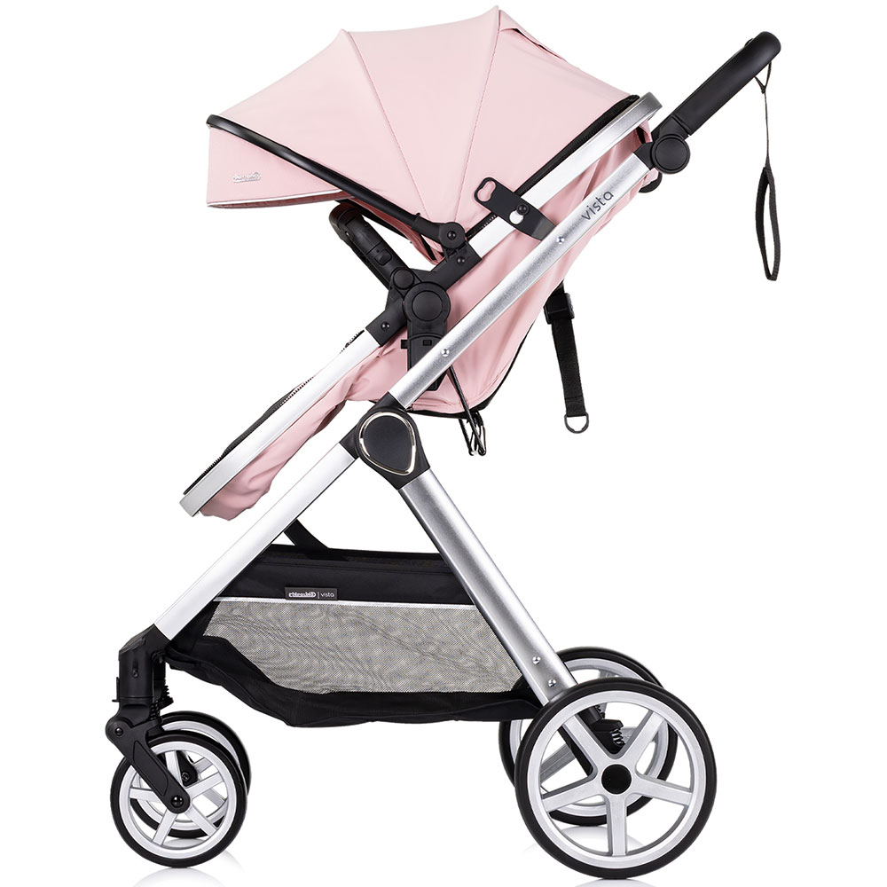 Carucior 3 in 1 Chipolino Vista Pink - Transformabil - imagine 9