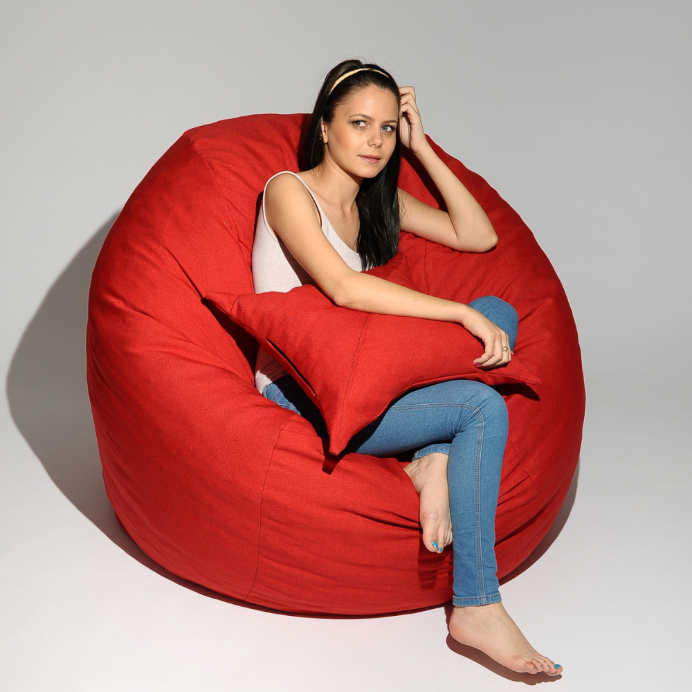 Pufrelax King Size - Set fotoliu puf cu pernă decorativă