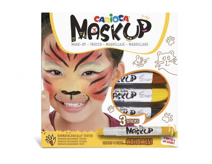 Set 3 culori pictat pe fata Carioca Mask-up