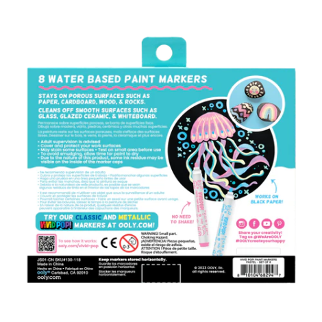 Carioci Vivid Pop! Ooly 8 Culori Pastel - imagine 10