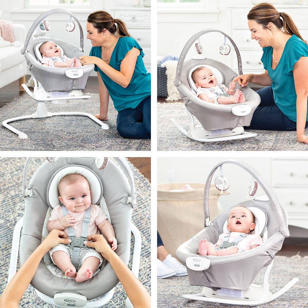 Balansoar Graco 2 in 1 Duet Sway Bear Tales - imagine 6