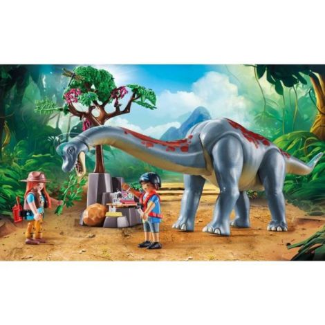 Playmobil Brachiosaurus & Hovercraft Aventură - imagine 4