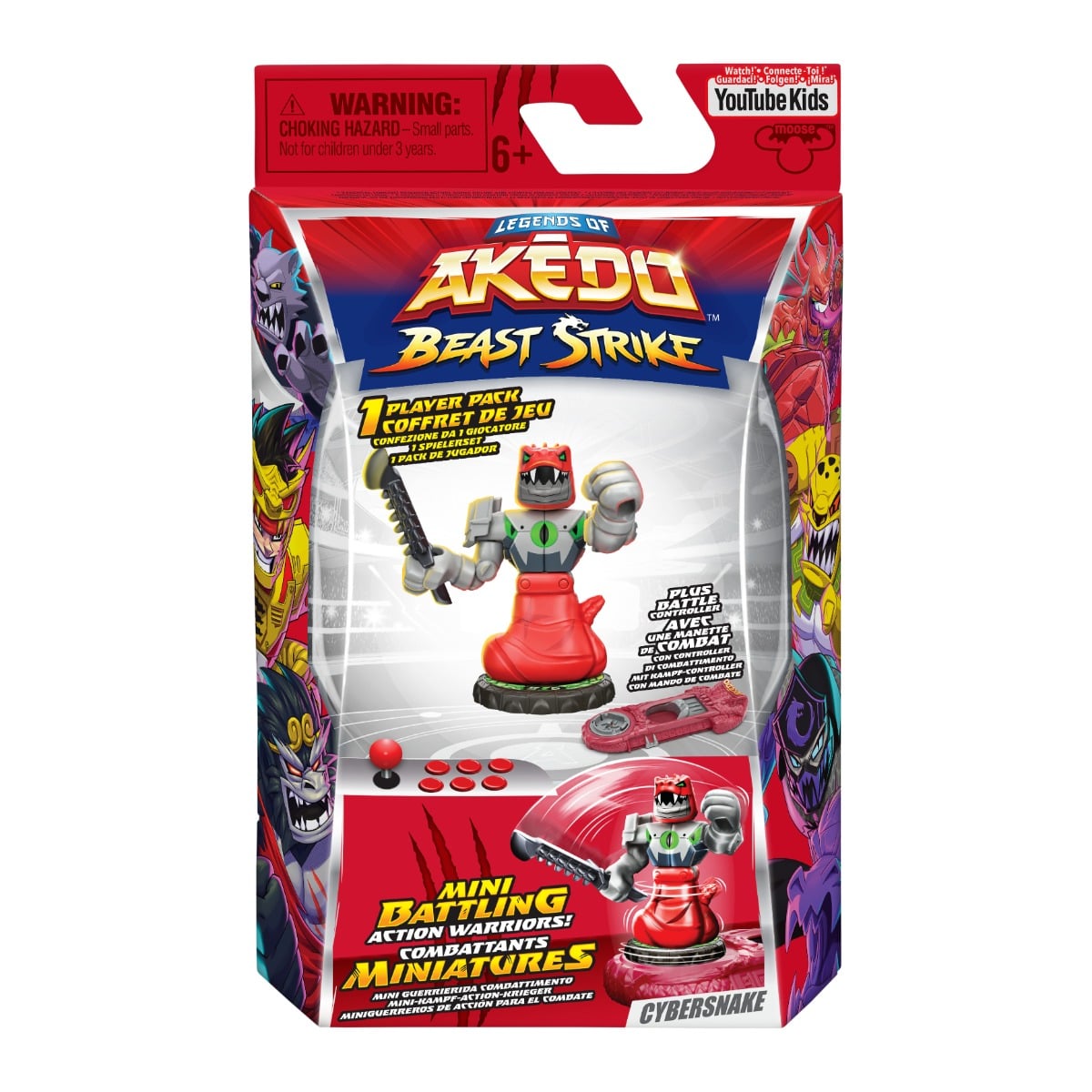 Akedo Beast Strike Cybersnake - Figurină de Luptă