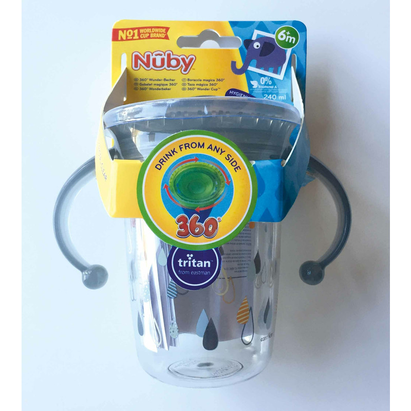 Cana Nuby 360° Gri 6luni+ | Antiscurgere - imagine 6
