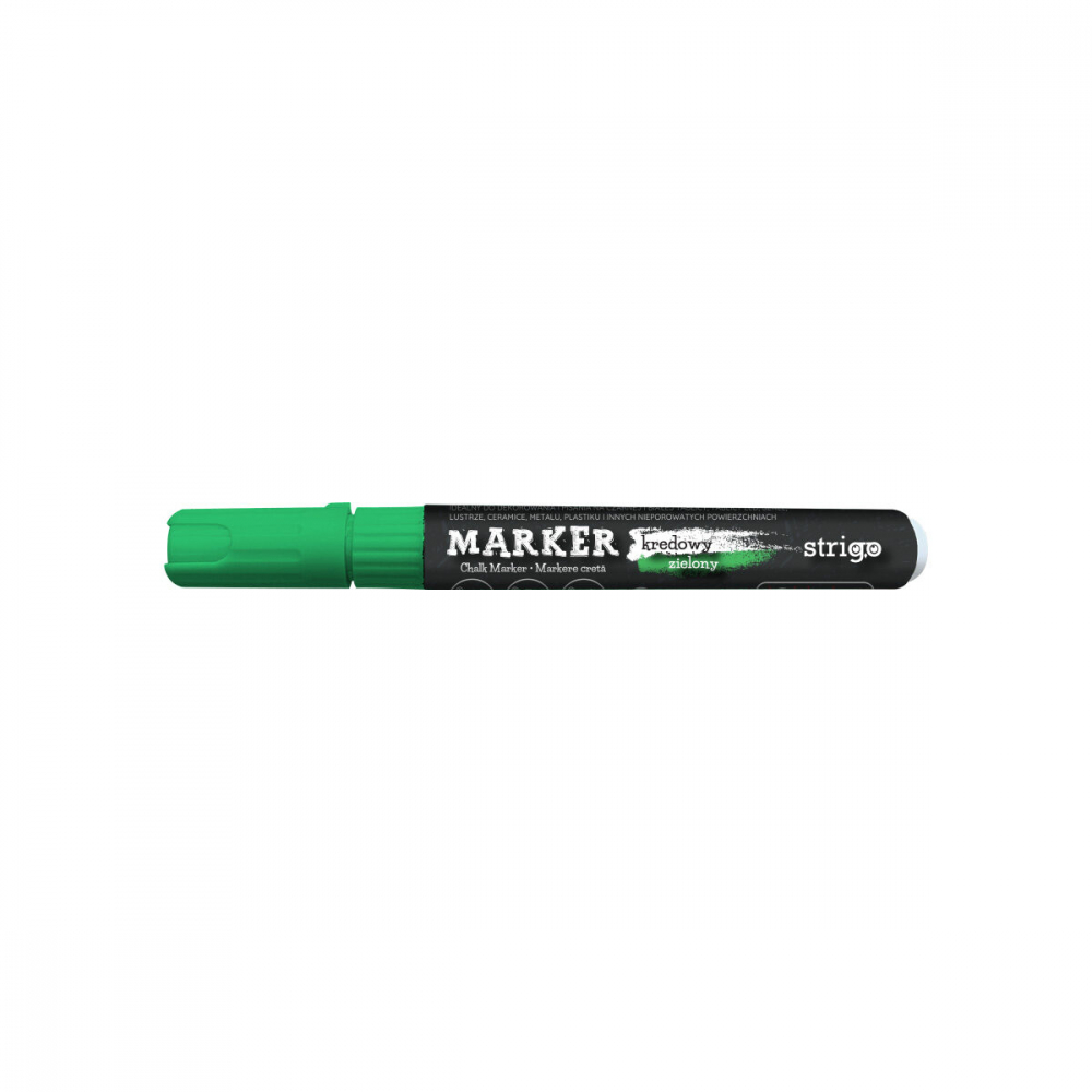 Marker Strigo Verde cu Cretă Lichidă