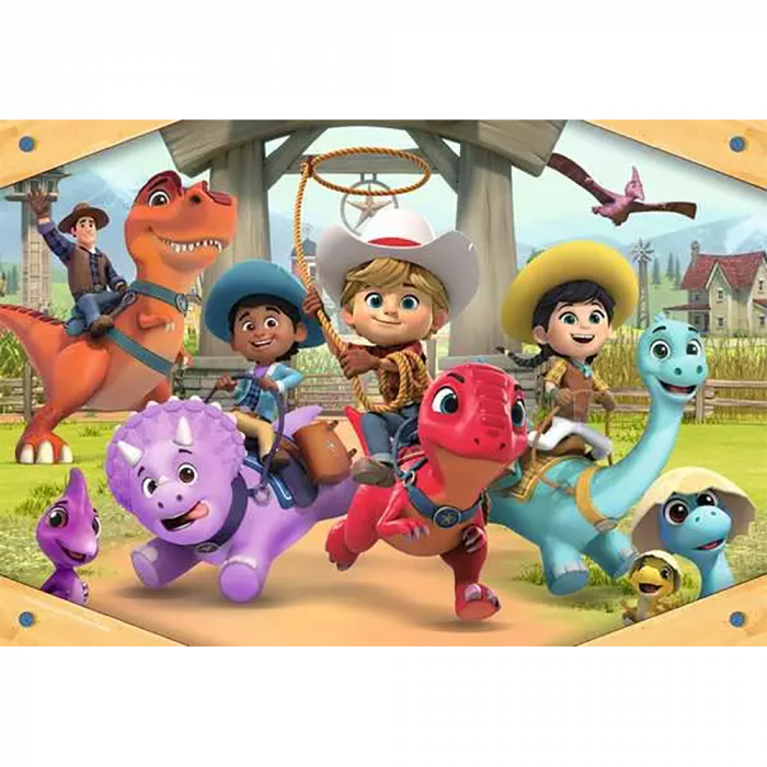 Puzzle Dino Ranch Ravensburger 35 piese - Aventură