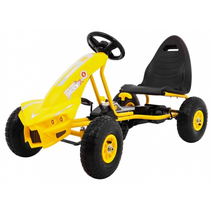 Gokart Champion Galben - Aventura Sigură 3+ - imagine 8
