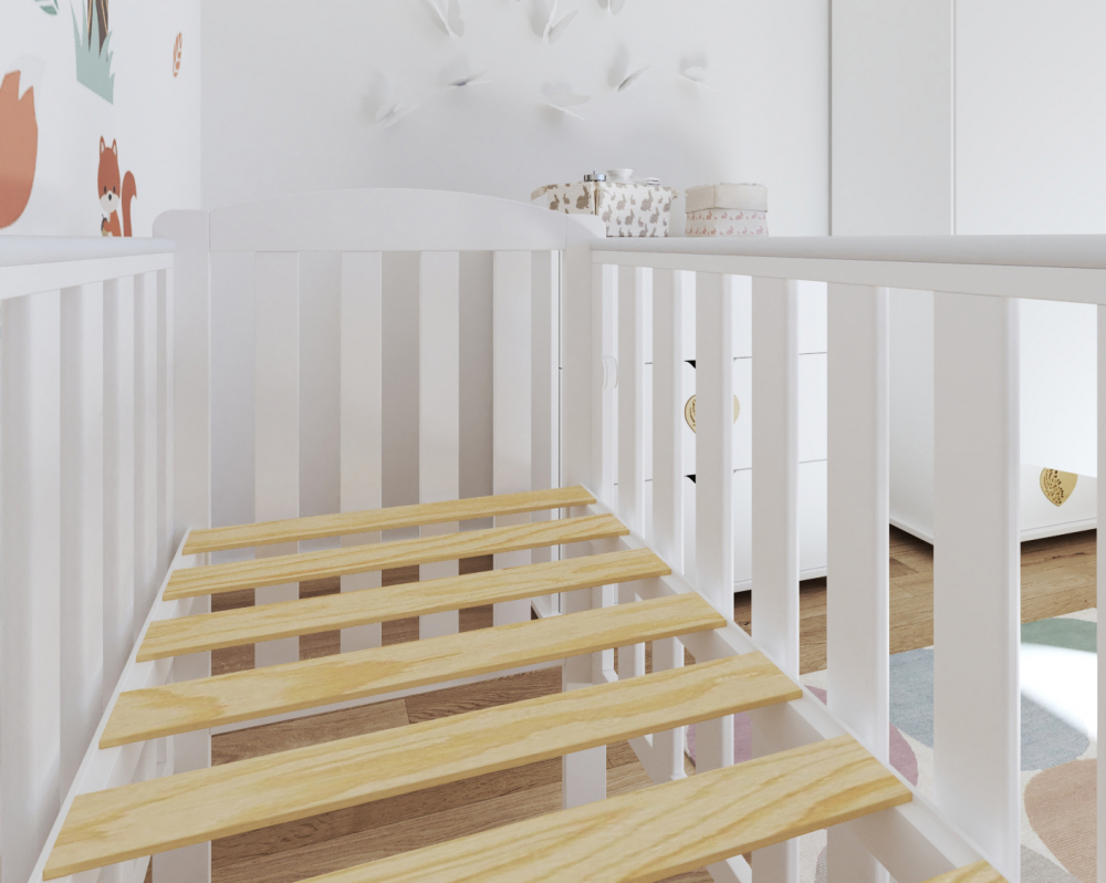 Patut Tobi White Nichiduta 100x50 cm cu Laterala Culisanta - imagine 4