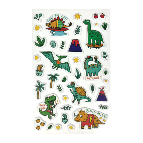 Abtibilduri Pufoase Dinozauri Ooly | Dino-Mite! - imagine 3
