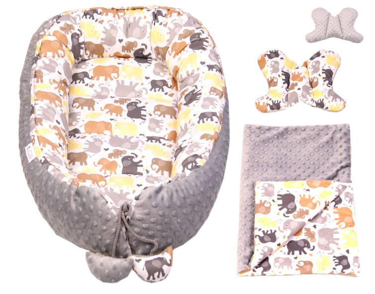 Set Baby Nest LaFel 24: Cocon, Pernă și Plapumă